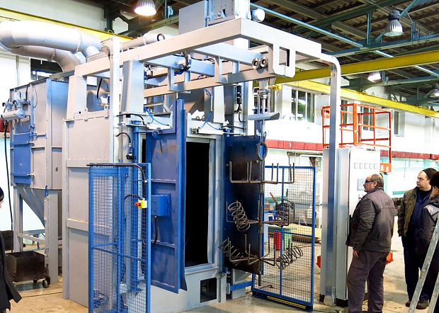 Запуск на АО Транспневматика новой дробеметной установки STEM
