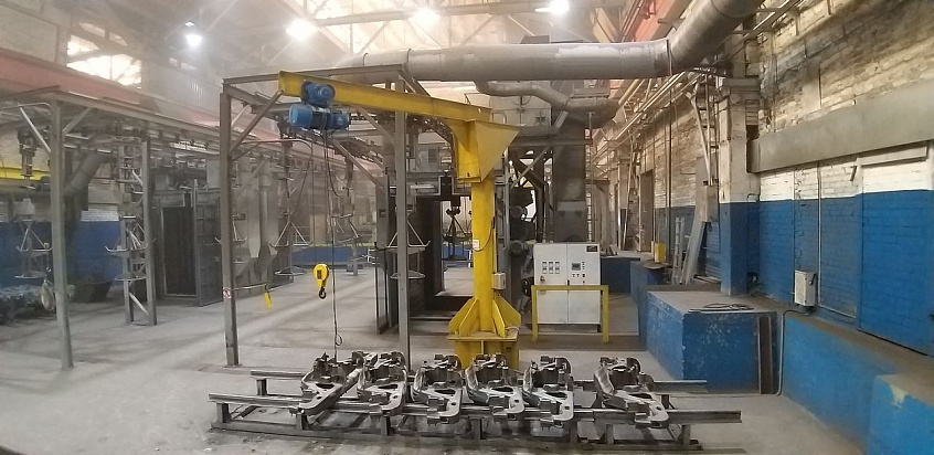 Запуск 2ой очереди на АО ПО Бежицкая сталь  нового  дробеметного оборудования STEM