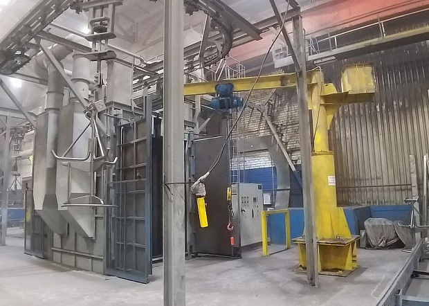 Запуск 2ой очереди на АО ПО Бежицкая сталь  нового  дробеметного оборудования STEM